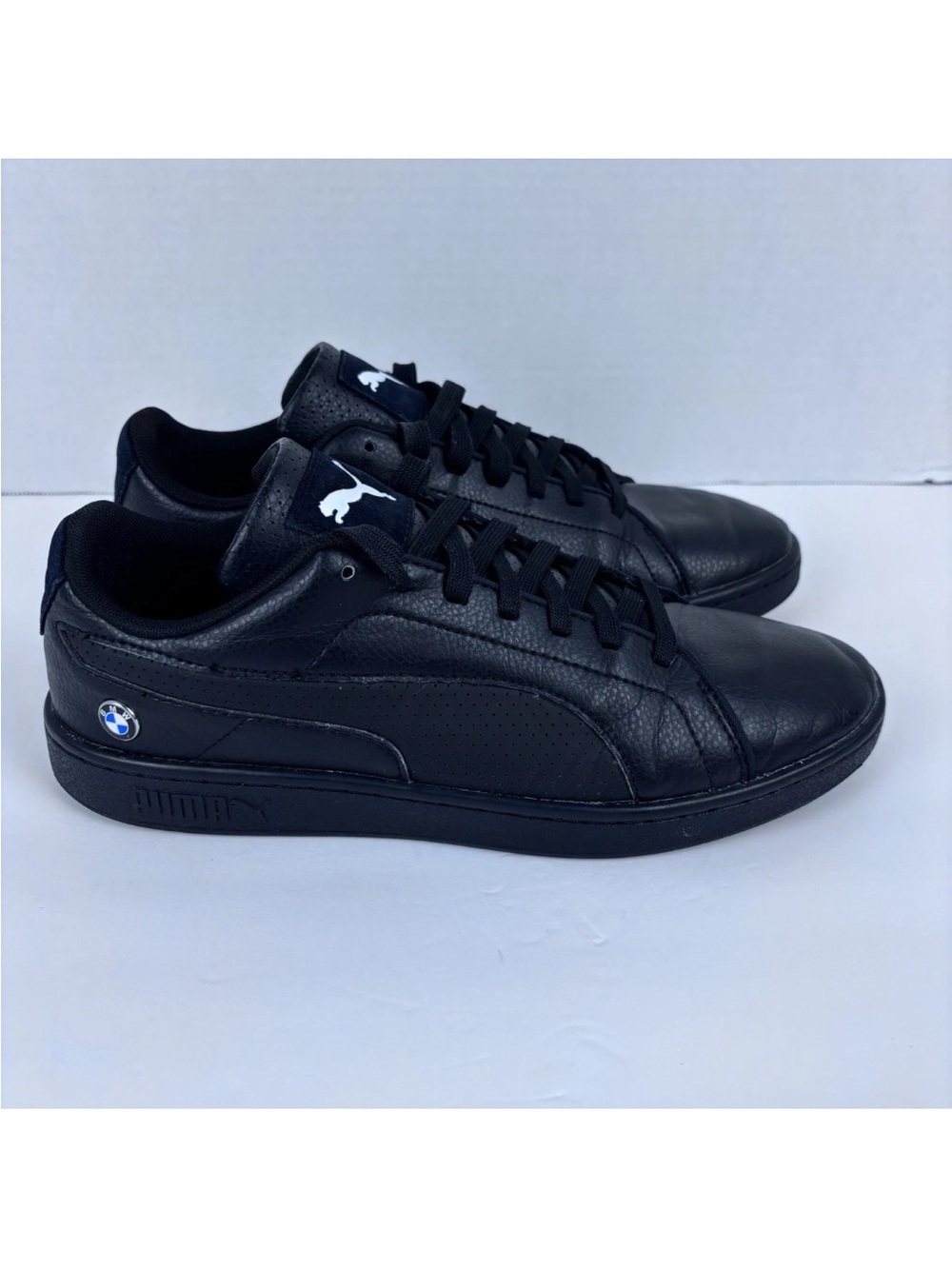 Puma Mens BMW Motorsport X Smash V2 306450-03 Black Casual Shoes Sneakers 8.5